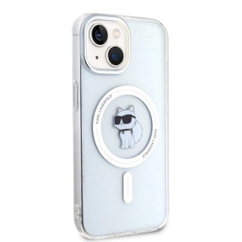 Etui Karl Lagerfeld IML Choupette MagSafe na iPhone 15 - przezroczyste Etui Karl Lagerfeld IML Choupette MagSafe na iPhone 15 - przezroczyste