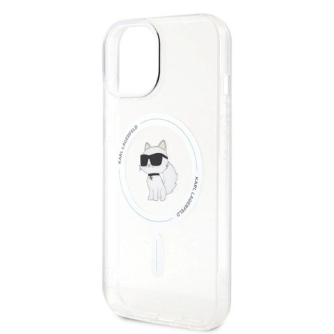 Etui Karl Lagerfeld IML Choupette MagSafe na iPhone 15 - przezroczyste Etui Karl Lagerfeld IML Choupette MagSafe na iPhone 15 - przezroczyste
