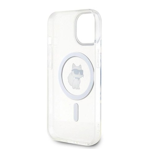Etui Karl Lagerfeld IML Choupette MagSafe na iPhone 15 - przezroczyste Etui Karl Lagerfeld IML Choupette MagSafe na iPhone 15 - przezroczyste
