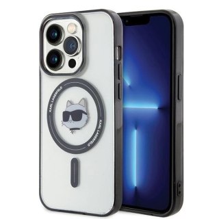 Etui Karl Lagerfeld IML Choupette's Head MagSafe na iPhone 15 Pro - przezroczyste