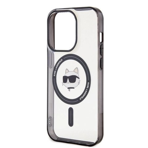 Etui Karl Lagerfeld IML Choupette's Head MagSafe na iPhone 15 Pro - przezroczyste Etui Karl Lagerfeld IML Choupette's Head MagSafe na iPhone 15 Pro - przezroczyste