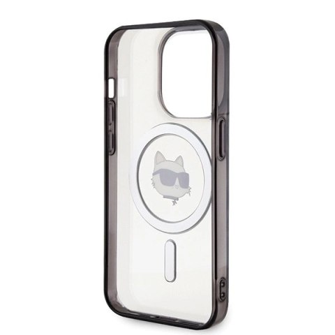 Etui Karl Lagerfeld IML Choupette's Head MagSafe na iPhone 15 Pro - przezroczyste Etui Karl Lagerfeld IML Choupette's Head MagSafe na iPhone 15 Pro - przezroczyste