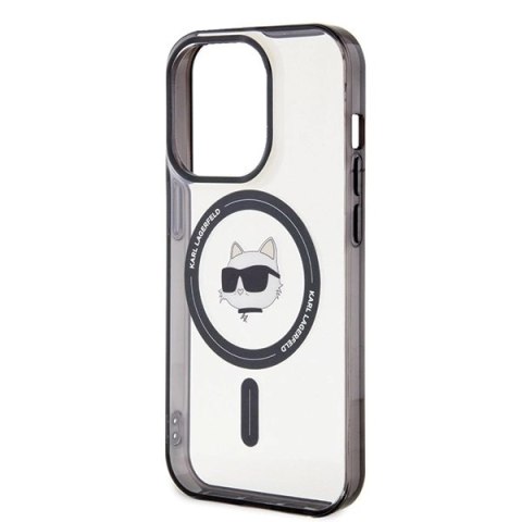 Etui Karl Lagerfeld IML Choupette's Head MagSafe na iPhone 15 Pro - przezroczyste Etui Karl Lagerfeld IML Choupette's Head MagSafe na iPhone 15 Pro - przezroczyste
