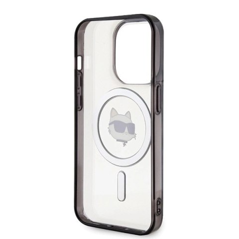 Etui Karl Lagerfeld IML Choupette's Head MagSafe na iPhone 15 Pro - przezroczyste Etui Karl Lagerfeld IML Choupette's Head MagSafe na iPhone 15 Pro - przezroczyste