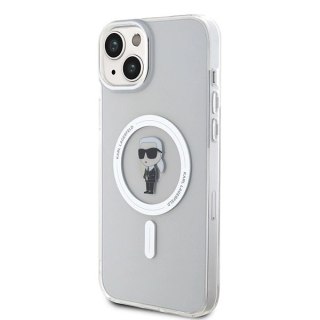 Etui Karl Lagerfeld IML Ikonik MagSafe na iPhone 15 Plus - przezroczyste