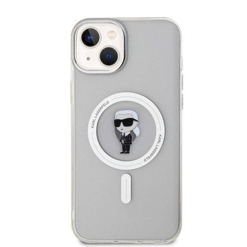 Etui Karl Lagerfeld IML Ikonik MagSafe na iPhone 15 Plus - przezroczyste Etui Karl Lagerfeld IML Ikonik MagSafe na iPhone 15 Plus - przezroczyste