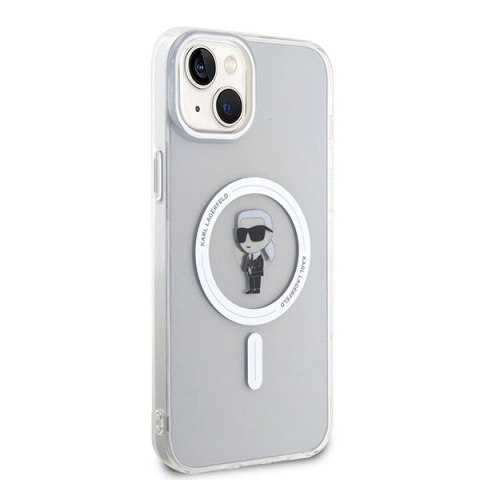 Etui Karl Lagerfeld IML Ikonik MagSafe na iPhone 15 Plus - przezroczyste Etui Karl Lagerfeld IML Ikonik MagSafe na iPhone 15 Plus - przezroczyste