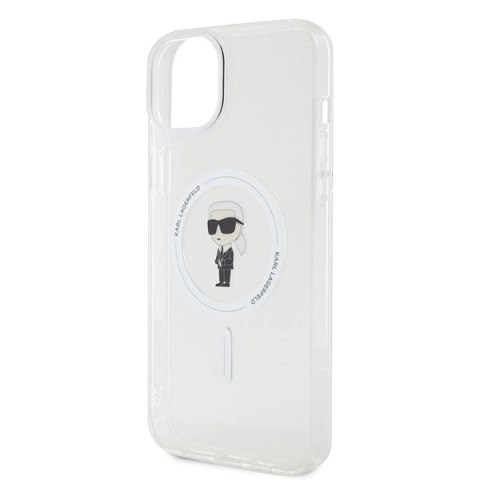 Etui Karl Lagerfeld IML Ikonik MagSafe na iPhone 15 Plus - przezroczyste Etui Karl Lagerfeld IML Ikonik MagSafe na iPhone 15 Plus - przezroczyste
