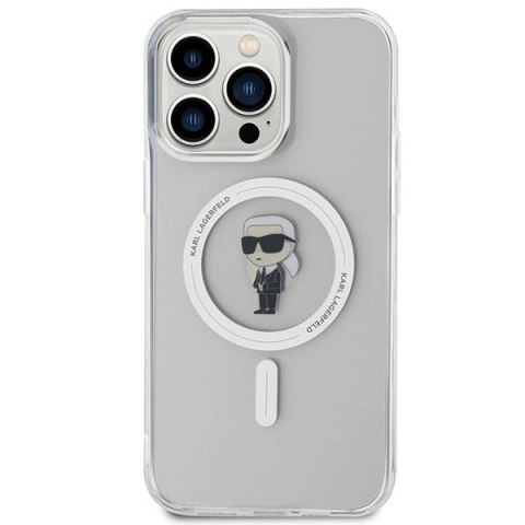 Etui Karl Lagerfeld IML Ikonik MagSafe na iPhone 15 Pro Max - przezroczyste Etui Karl Lagerfeld IML Ikonik MagSafe na iPhone 15 Pro Max - przezroczyste