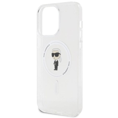 Etui Karl Lagerfeld IML Ikonik MagSafe na iPhone 15 Pro Max - przezroczyste Etui Karl Lagerfeld IML Ikonik MagSafe na iPhone 15 Pro Max - przezroczyste