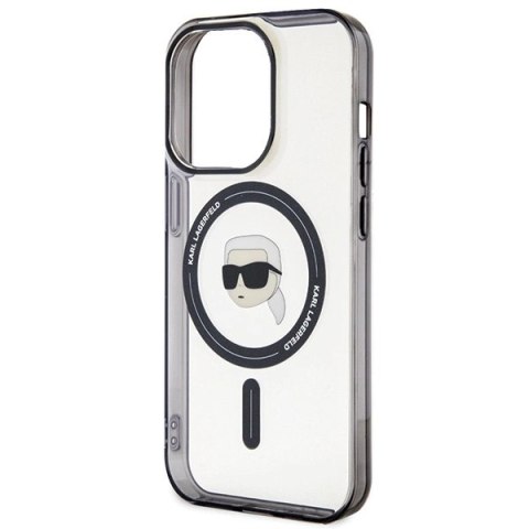 Etui Karl Lagerfeld IML Karl's Head MagSafe na iPhone 15 Pro - przezroczyste Etui Karl Lagerfeld IML Karl's Head MagSafe na iPhone 15 Pro - przezroczyste