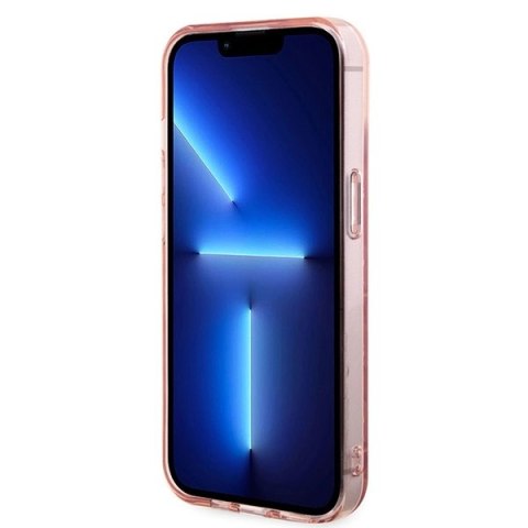 Etui Karl Lagerfeld Monogram Choupette na iPhone 15 - różowe Etui Karl Lagerfeld Monogram Choupette na iPhone 15 - różowe