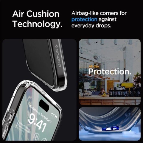 Etui Spigen Crystal Hybrid na iPhone 15 Pro Max - przezroczyste Etui Spigen Crystal Hybrid na iPhone 15 Pro Max - przezroczyste