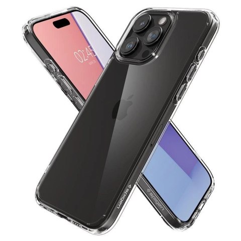 Etui Spigen Crystal Hybrid na iPhone 15 Pro Max - przezroczyste Etui Spigen Crystal Hybrid na iPhone 15 Pro Max - przezroczyste