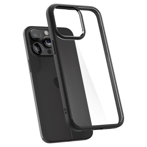 Etui Spigen Crystal Hybrid na iPhone 15 Pro - czarne Etui Spigen Crystal Hybrid na iPhone 15 Pro - czarne