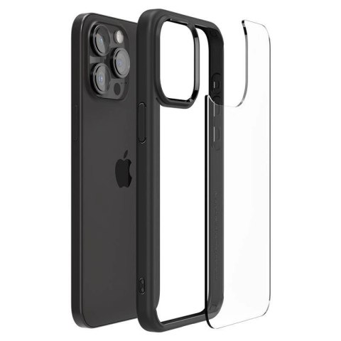 Etui Spigen Crystal Hybrid na iPhone 15 Pro - czarne Etui Spigen Crystal Hybrid na iPhone 15 Pro - czarne
