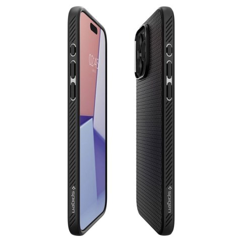 Etui Spigen Liquid Air na iPhone 15 Pro Max - czarny mat Etui Spigen Liquid Air na iPhone 15 Pro Max - czarny mat