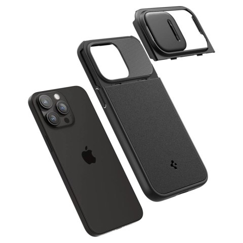 Etui Spigen Optik Armor Mag z MagSafe na iPhone 15 Pro Max - czarne