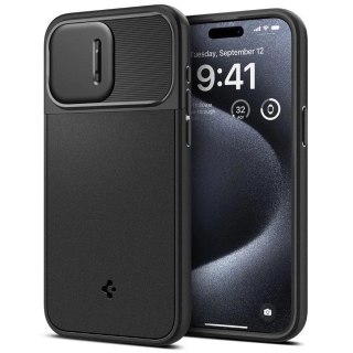 Etui Spigen Optik Armor Mag z MagSafe na iPhone 15 Pro - czarne
