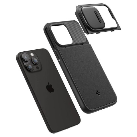 Etui Spigen Optik Armor Mag z MagSafe na iPhone 15 Pro - czarne