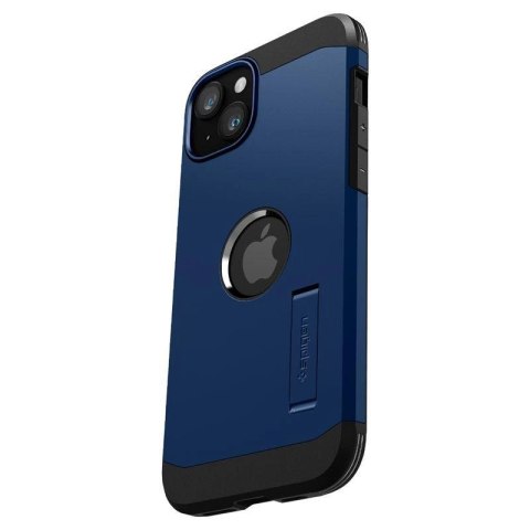 Etui Spigen Tough Armor MagSafe z podstawką na iPhone 15 Plus - niebieskie Etui Spigen Tough Armor MagSafe z podstawką na iPhone 15 Plus - niebieskie