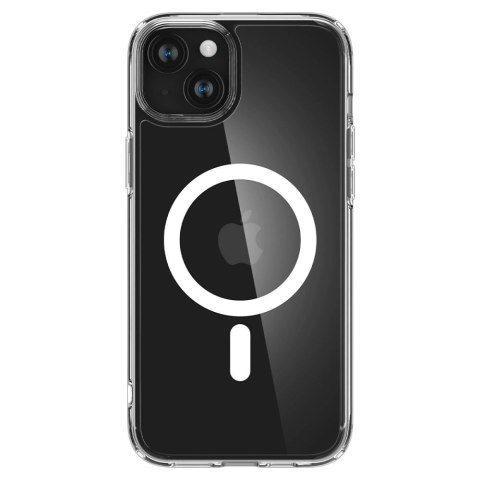 Etui Spigen Ultra Hybrid Mag z MagSafe na iPhone 15 Plus - białe