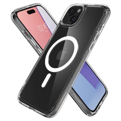 Etui Spigen Ultra Hybrid Mag z MagSafe na iPhone 15 Plus - białe