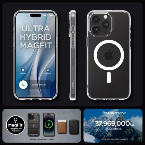 Etui Spigen Ultra Hybrid Mag z MagSafe na iPhone 15 Pro Max - białe Etui Spigen Ultra Hybrid Mag z MagSafe na iPhone 15 Pro Max - białe