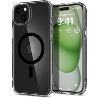 Etui Spigen Ultra Hybrid Mag z MagSafe na iPhone 15 - czarne