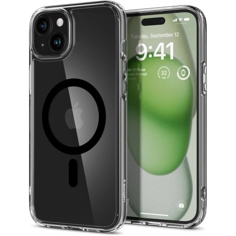 Etui Spigen Ultra Hybrid Mag z MagSafe na iPhone 15 - czarne Etui Spigen Ultra Hybrid Mag z MagSafe na iPhone 15 - czarne