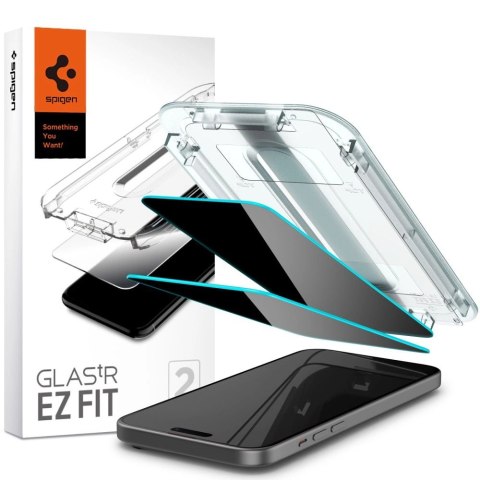 SZKŁO HARTOWANE SPIGEN GLAS.TR "EZ FIT" 2-PACK IPHONE 15 PLUS / 16 PLUS PRIVACY SZKŁO HARTOWANE SPIGEN GLAS.TR "EZ FIT" 2-PACK IPHONE 15 PLUS / 16 PLUS PRIVACY