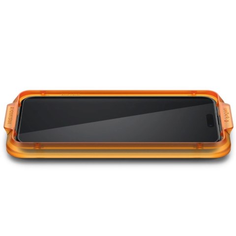 Szkło hartowane Spigen ALM Glass FC na iPhone 15 Pro - czarne 2 szt.