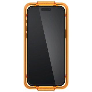 Szkło hartowane Spigen ALM Glass FC na iPhone 15 - czarne 2 szt.