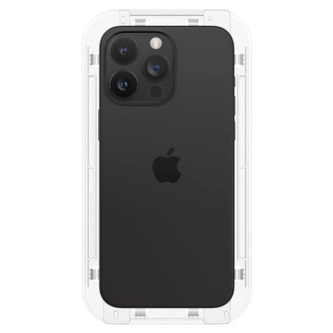 Szkło hartowane Spigen Glas.tR EZ Fit FC na iPhone 15 Pro Max - czarne 2 szt. Szkło hartowane Spigen Glas.tR EZ Fit FC na iPhone 15 Pro Max - czarne 2 szt.