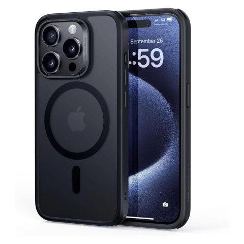 Etui ESR Classic Hybrid Halolock z MagSafe na iPhone 15 Pro - przezroczysto-czarne Etui ESR Classic Hybrid Halolock z MagSafe na iPhone 15 Pro - przezroczysto-czarne