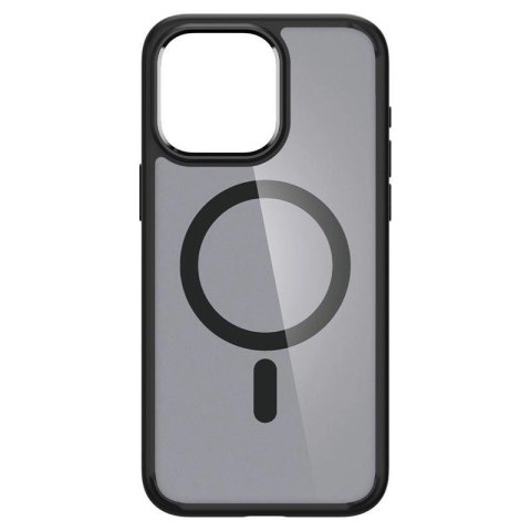 Etui Spigen Ultra Hybrid Mag z MagSafe na iPhone 15 Pro Max - przezroczysto-czarne