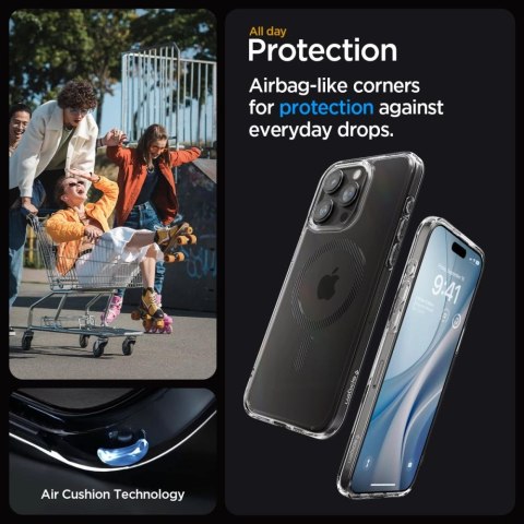 Etui Spigen Ultra Hybrid Mag z MagSafe na iPhone 15 Pro Max - szare Etui Spigen Ultra Hybrid Mag z MagSafe na iPhone 15 Pro Max - szare