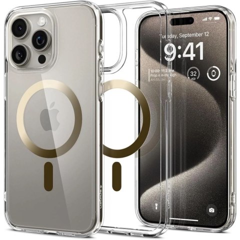 Etui Spigen Ultra Hybrid Mag z MagSafe na iPhone 15 Pro Max - złote Etui Spigen Ultra Hybrid Mag z MagSafe na iPhone 15 Pro Max - złote