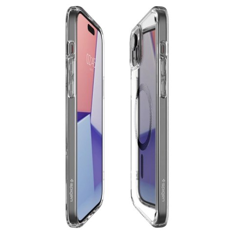 Etui Spigen Ultra Hybrid Mag z MagSafe na iPhone 15 - szare Etui Spigen Ultra Hybrid Mag z MagSafe na iPhone 15 - szare