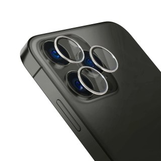 Osłona aparatu 3mk Lens Protection Pro na iPhone 15 Pro Max - srebrna