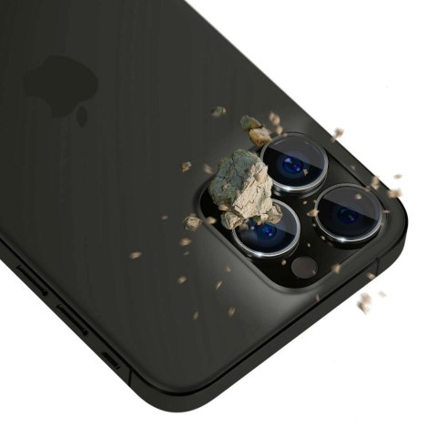 Osłona aparatu 3mk Lens Protection Pro na iPhone 15 Pro Max - srebrna