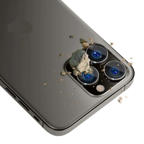 Osłona aparatu 3mk Lens Protection Pro na iPhone 15 Pro - grafitowa