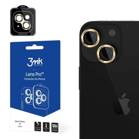Osłona aparatu 3mk Lens Protection Pro na iPhone 15 - żółta