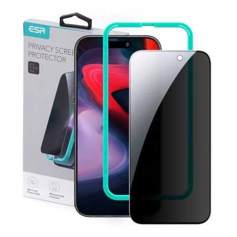 Szkło hartowane ESR Tempered Glass Privacy na iPhone 15 Pro Max Szkło hartowane ESR Tempered Glass Privacy na iPhone 15 Pro Max