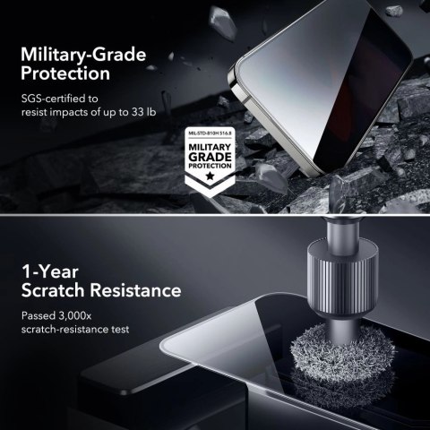 Szkło hartowane ESR Tempered Glass Privacy na iPhone 15 Pro Max Szkło hartowane ESR Tempered Glass Privacy na iPhone 15 Pro Max