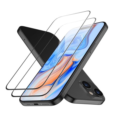 Szkło hartowane ESR Tempered Glass na iPhone 15 - czarne 2 szt.
