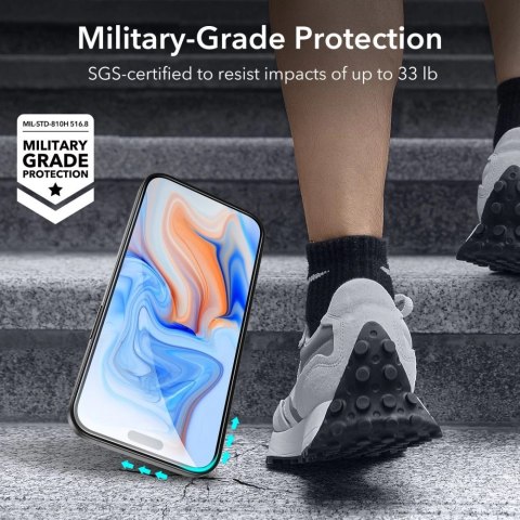 Szkło hartowane ESR Tempered Glass na iPhone 15 - czarne 2 szt.