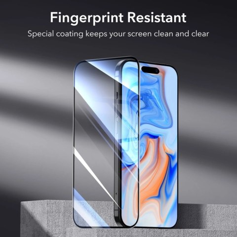 Szkło hartowane ESR Tempered Glass na iPhone 15 - czarne 2 szt.