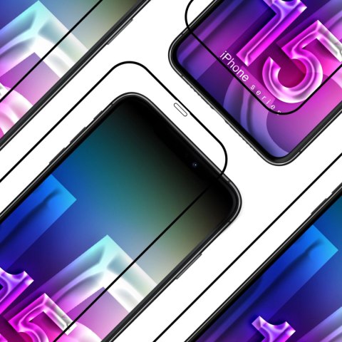 Zestaw 3mk Comfort Set 4 in 1 na iPhone 15 Pro Max - etui, 2x szkło, ramka aplikacyjna