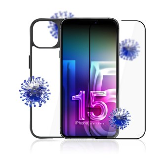 Zestaw 3mk Comfort Set 4 in 1 na iPhone 15 - etui, 2x szkło, ramka aplikacyjna